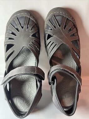 Jambu JSport  POPPY Grey Sport Sandals New Womens Shoes, 10